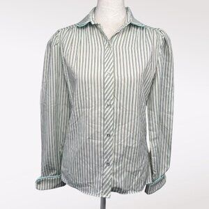 Vintage Harmal Striped Button Down Shirt Long Sleeve XS